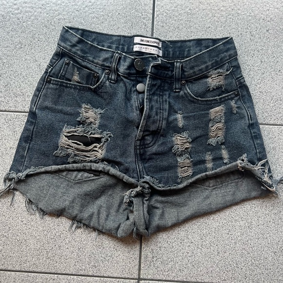 One Teaspoon High Waist Bonita Shorts - Picture 1 of 4